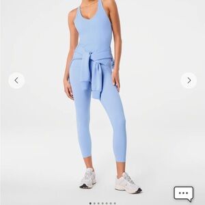 SPANX 7/8 booty boost legging in hydrangea